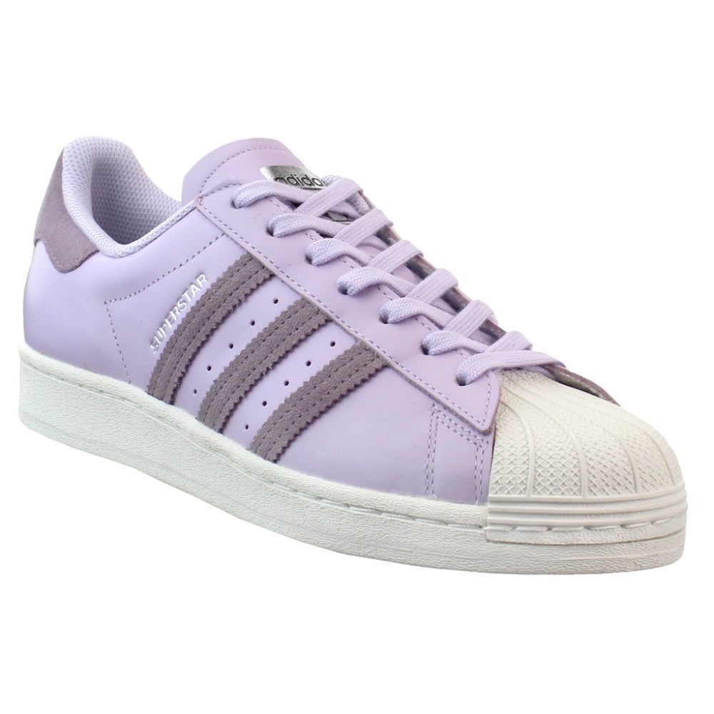 adidas Superstar Lace Up Purple Sneakers